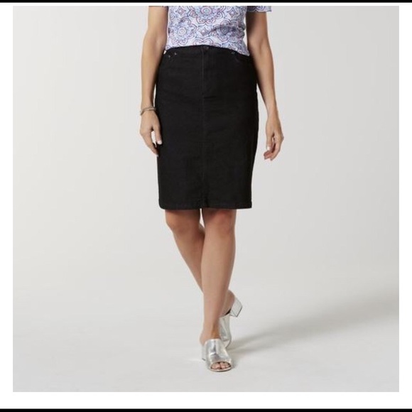 Black Denim Skirt - Picture 2 of 8